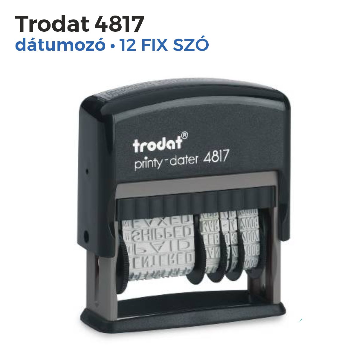 Trodat 4817 dátumbélyegző használatra készen