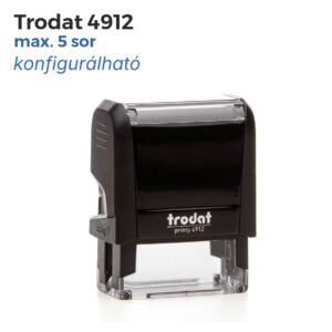 Trodat 4912 cégbélyegző használatra készen