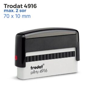 Trodat 4916 szövegbélyegző használatra készen