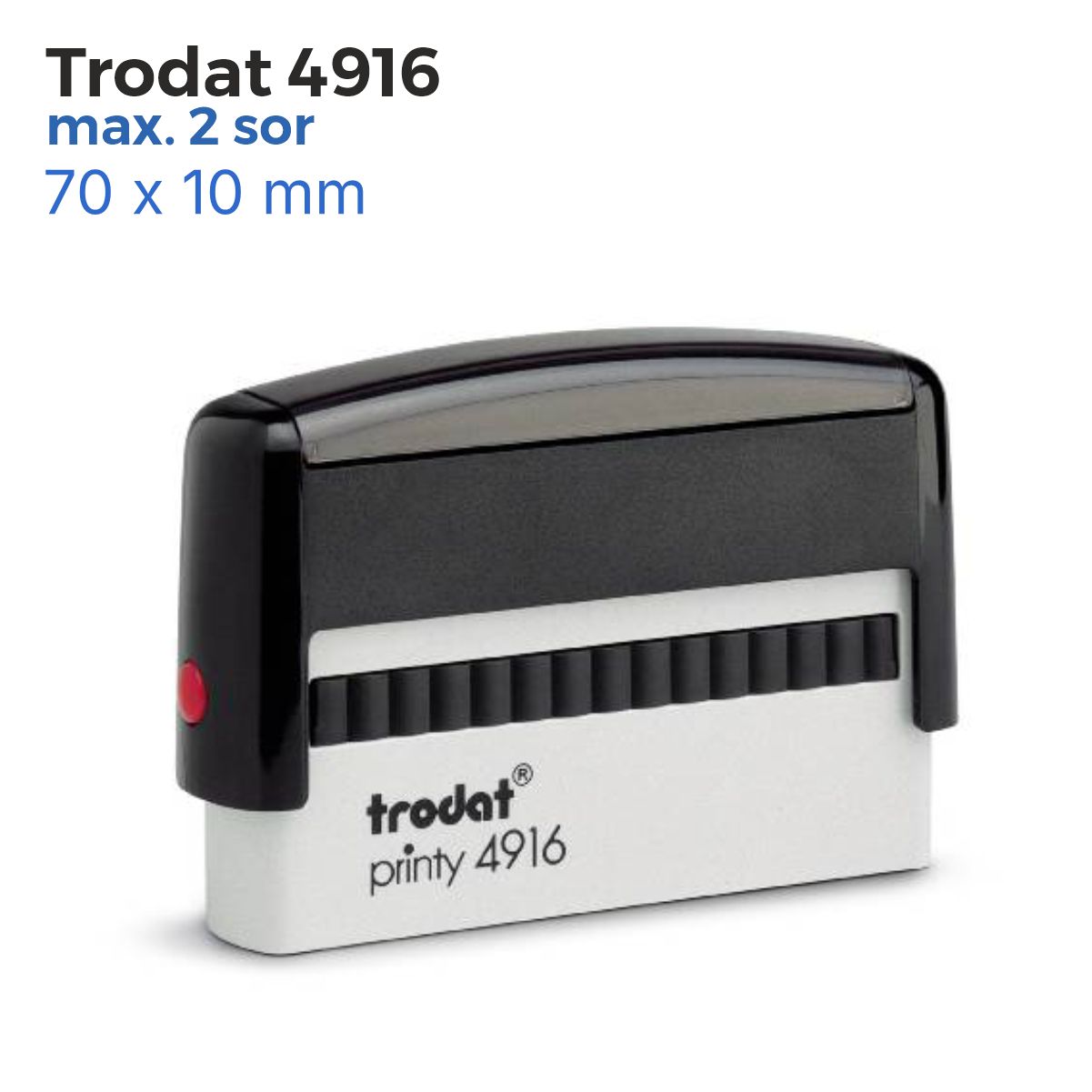 Trodat 4916 szövegbélyegző használatra készen