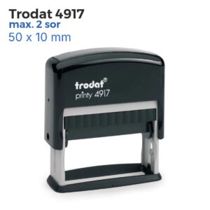Trodat 4917 szövegbélyegző használatra készen