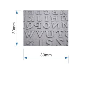 Szöveglemez irodai bélyegzőkhöz - 30x30m