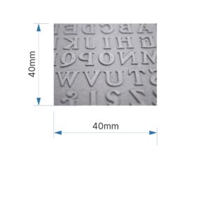 Szöveglemez irodai bélyegzőkhöz - 40x40mm