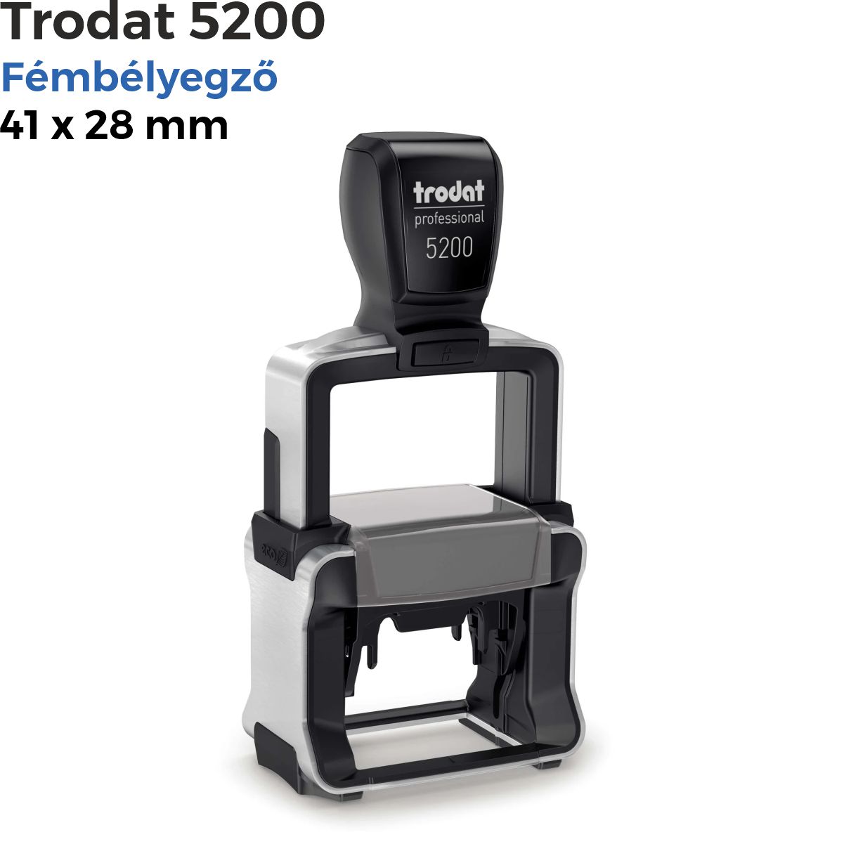 Trodat Professional 5200 szövegbélyegző használatra készen