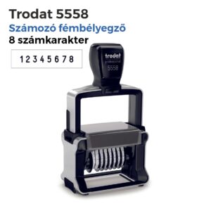 Trodat Professional 5558 számozó bélyegző használatra készen