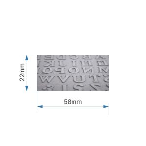 Szöveglemez gyakori bélyegzőkhöz - 58x22mm