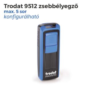 Trodat 9512 zsebbélyegző használatra készen