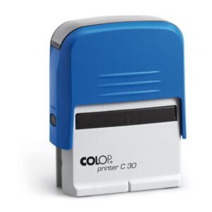Colop C30 cégbélyegző használatra készen - Kék