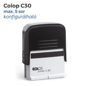 Colop C30 cégbélyegző használatra készen
