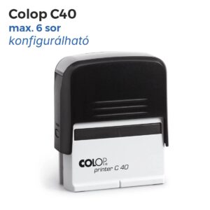 Colop C40 cégbélyegző használatra készen