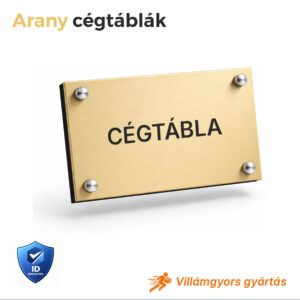 Arany cégtábla
