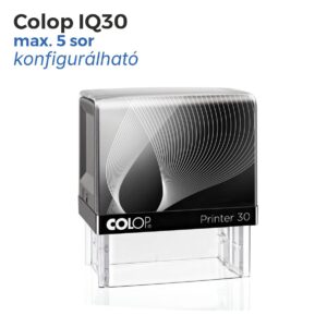 Colop IQ30 cégbélyegző használatra készen