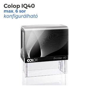 Colop IQ40 cégbélyegző használatra készen
