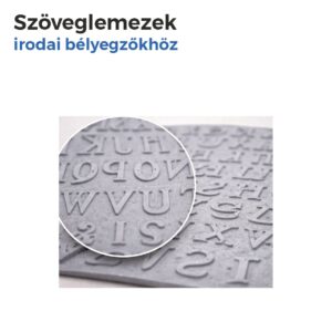 Szöveglemez irodai bélyegzőkhöz