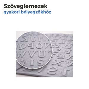 Szöveglemez gyakori bélyegzőkhöz