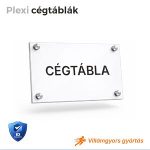 Plexi cégtábla