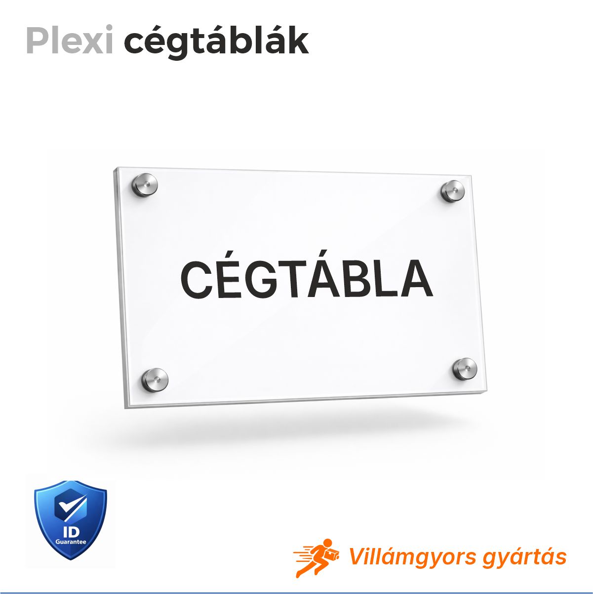 Plexi cégtábla